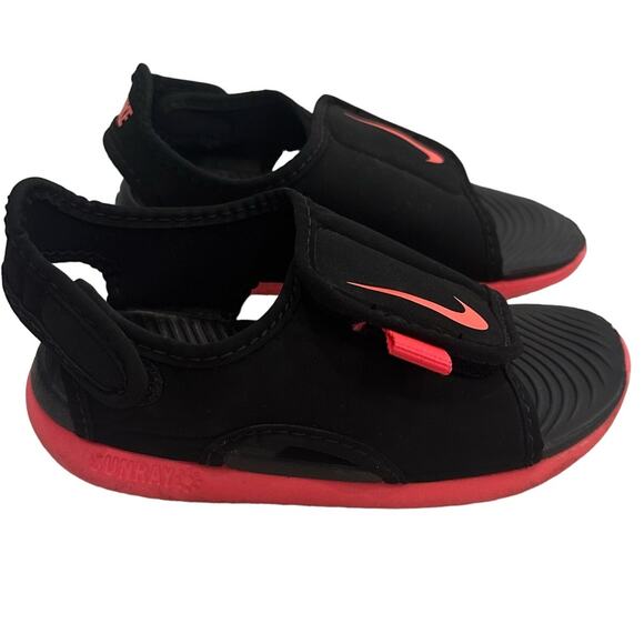 Nike Sunray Sandals Black Nike Sandals sz 9 c Nike Sunray Adjust 5 V2 Pink Black - Picture 2 of 8